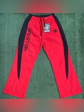 Hellstar Red thriller Track Pants